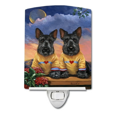 

Caroline s Treasures PPP3182CNL Scottie Soulmates Ceramic Night Light 6x4x3 multicolor