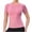 A252 Pink, variant on Mifsaly Yoga Tops for Women Short Sleeve Slim Fit Athletic T-Shirt Crewneck Compression Workout Top Breathable Moisture-Wicking Stretchy Gym Yoga Sport Shirt L