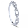 thumbnail image 1 of Chaînette en Argent avec Anneau Zircone Cubique Blanc, 1 of 2