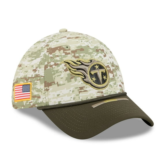 Men's New Era Camo Tennessee Titans 2025 Salute to Service 39THIRTY Flex Hat