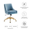 thumbnail image 3 of Side Dining Chair, Blue, Velvet, Modern Contemporary, Kitchen Room Cafe Bistro Restaurant Hospitality, 3 of 7