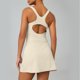 thumbnail image 3 of Vestido Casual de Manga Larga para las Mujeres Tenis sin Mangas Sólido Dos Capas Falsas Vestido a Prueba de Escándalo, Vestidos de Tenis de Manga Larga para las Mujeres Elegante Deportivo, 3 of 6