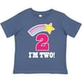 thumbnail image 3 of Inktastic 2nd Birthday 2 Year Old Girls Rainbow Star Girls Toddler T-Shirt, 3 of 5