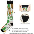 thumbnail image 3 of GZHJMY 2 Pair St.Patrick's Day Clover 20-30mmHg Compression Socks for Women Men, Knee High Stockings for Athletic Sports,Running,Travel, 3 of 7
