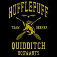 thumbnail image 2 of Men's Harry Potter Hufflepuff Quidditch Seeker Pull Over Hoodie Black 3X Large, 2 of 4