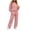 *Pink, variant on ClodeEU Women's Long Sleeve Hoodie and Wide Leg Pants Tracksuit Set, Solid Color Loose Loungewear Two Piece Outfit ,Women's Plus S
