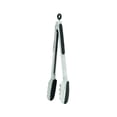 thumbnail image 4 of Ergo Chef 12" Cooking Kitchen Cooking Tongs Stainless Steel and Silicone, Black, 4 of 8