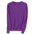 thumbnail image 2 of Clearance Items Women's Pullover Sweater Light Sweaters For Women Long Sleeve Crew Neck Lightweight Soft Knitted Pullover Knitted Blouse, 2 of 9