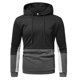 thumbnail image 1 of Sudaderas con capucha para hombre Sudadera de manga larga con bolsillo de costura tricolor Pompotops oipoqjl16930, 1 of 6