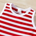 thumbnail image 5 of LNMQLPDBS Unisex Baby Short Sets Sleeveless Striped Summer Vest Tank Top & Shorts 2pcs Casual Outfits Toddler Gym Shorts Baby Girl Loose Soft Breathable Clothes for Sun Day Red 9-12 Months, 5 of 9