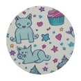 thumbnail image 4 of Unicorn Cat Fitted Tablecloth Round Elastic Table Cover, Pattern with, 4 of 8