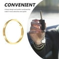 400 Pcs Open Ring Key Ring Keyring Key Fob Portable Key Rings Metal