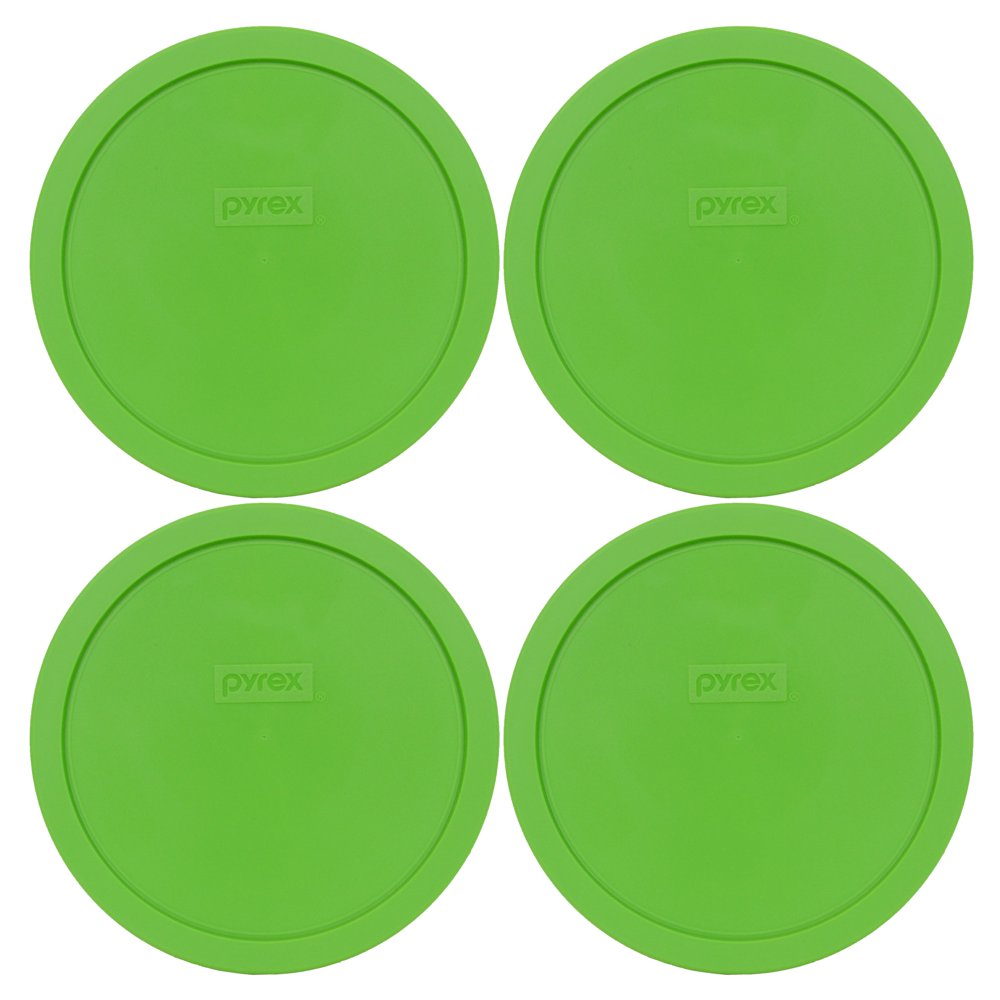 Pyrex 7402PC Green Round Replacement Lid Cover (4Pack) for Pyrex 7402