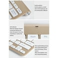 thumbnail image 6 of Wireless Keyboard and Mouse with LED Indicator, Not Glow Design, Not Disturb Anyone at Night, Waterproof, Intelligent Power Saving for Windows, Computer, Desktop, PC, Notebook, Laptop - Gold, 6 of 7