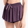 thumbnail image 4 of luogongzi 2 en 1 Pantalones cortos fluidos para correr para mujeres Gimnasio Yoga Atlético Mujeres Entrenamiento Biker Spandex Lounge Sudor Falda Verano Zhivalor FSHY018-3, 4 of 5