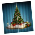thumbnail image 3 of Cortinas navideñas perfecl Cortinas de Navidad 3D 2 paneles 55 x 39, 3 of 8