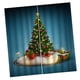 thumbnail image 3 of Cortinas navideña árbol de Navidad feliz año y estampado , cortinas para ventana, dormitorio, sa de , 2 panele 55 '' x 39 '' Yotijar Cortinas de Navidad 3D, 3 of 10