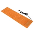thumbnail image 1 of Foldable Keyboard Silicone Keyboard Silicone Foldable Silicone Keyboard 108 Keys Silicone Foldable Usb Wired Waterproof Mute Typing Full Sealing Foldable Keyboard, 1 of 8
