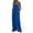 Blue, variant on Fashion Jumpsuits for Women Dressy Plus Size Printed Jumpsuit Casual Button Pocket Sleeveless Wide Leg Trousers