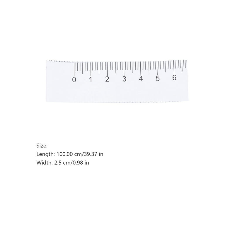 Frcolor 100Pcs Disposable Double-sided Paper Tape Measure Wound Measuring  Rulers