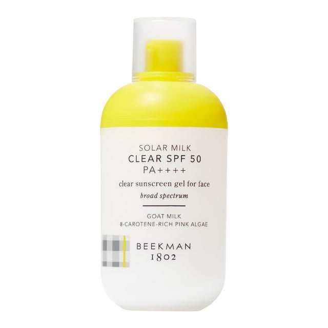 Protector solar Beekman 1802 Solar Milk 3 en 1, ligero y transparente, SPF 50
