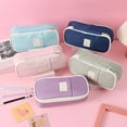 thumbnail image 3 of Dujiujun Large Capacity Pencil Case with Grid Pocket Expandable Bottom Durable Oxford Material Pen Storage Pouch, 3 of 8