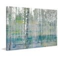 thumbnail image 2 of "Teal Tree Forest" Painting Print on Wrapped Canvas, 2 of 7