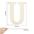 thumbnail image 2 of 15 Inch Wooden Letter,Large Blank Unfinished Wooden Alphabet Letters for Crafts, DIY Projects, Birthday, Party(Letter U), 2 of 7