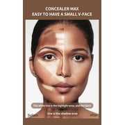 Dual-End Cream Contour Stick, Natural Highlight & Light Coffee Shading Stick, All-Day Wear Face Makeup for Wheat Skin