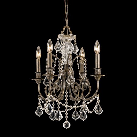 regis crystorama 5w chandelier bronze clear mini english amp