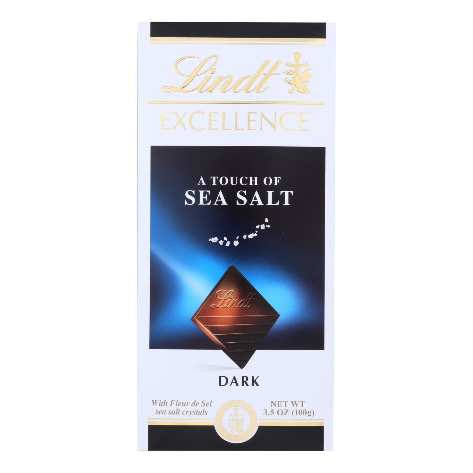 Lindt Bar Excellence Dark Chocolate Sea Salt, 3.5 Oz - Walmart.com 