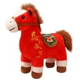 thumbnail image 2 of Virelaxpo Lucky Red Horse Plush Doll, Auspicious Symbol for Success and Good Fortune, Soft Stuffed Animal Toy for Home Decoration and Gift Giving, 2 of 8