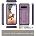 thumbnail image 2 of ArmadilloTek Vanguard Case Compatible with Samsung Galaxy S10+ Plus Military Grade Full-Body Rugged with Built-in Kickstand [Screenless Version] - Purple, 2 of 5