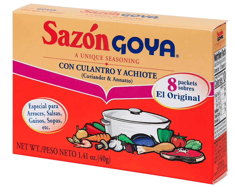 Goya Foods Sazon Seasoning with Coriander & Annatto, 1.41 Ounce (Pack of 36)