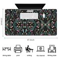 thumbnail image 5 of Long Mouse Pads for Desk,Pioneer Flower Floral Print Pattern Desk Mats on Top Of Desks, Desk Mouse Pad Extra Large with 3mm Non-Slip Base and Stitched Edge for Gaming,Office,Work,Home 47.3"x23.6", 5 of 6