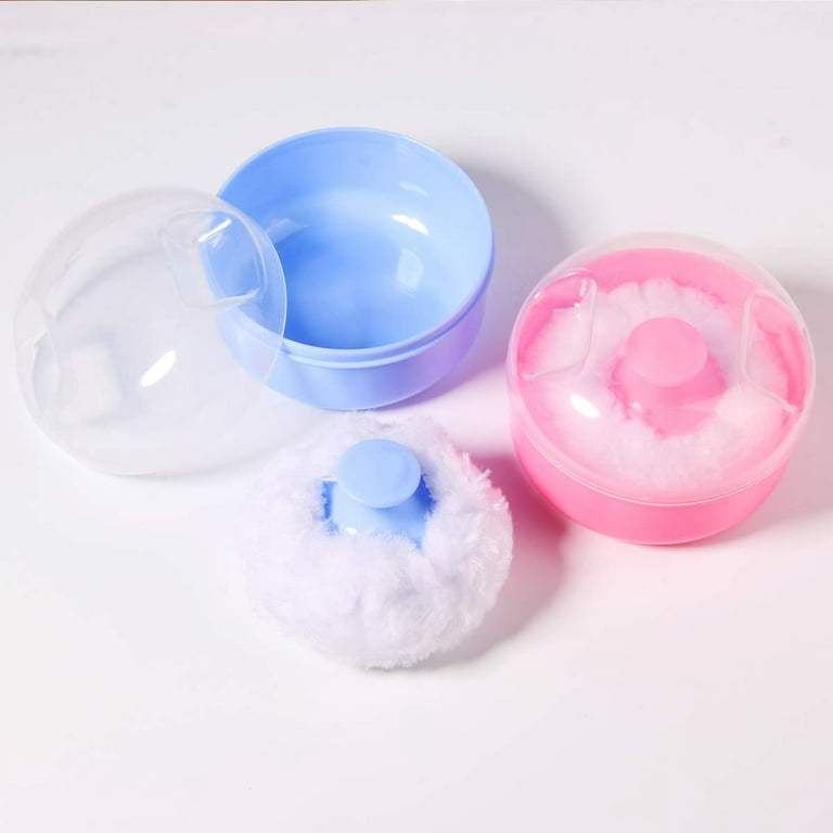 Body Powder Container with Powder Puff, Baby Women Powder Puff Container  for Dusting Powder, Bath, Travel (Vast Universe)