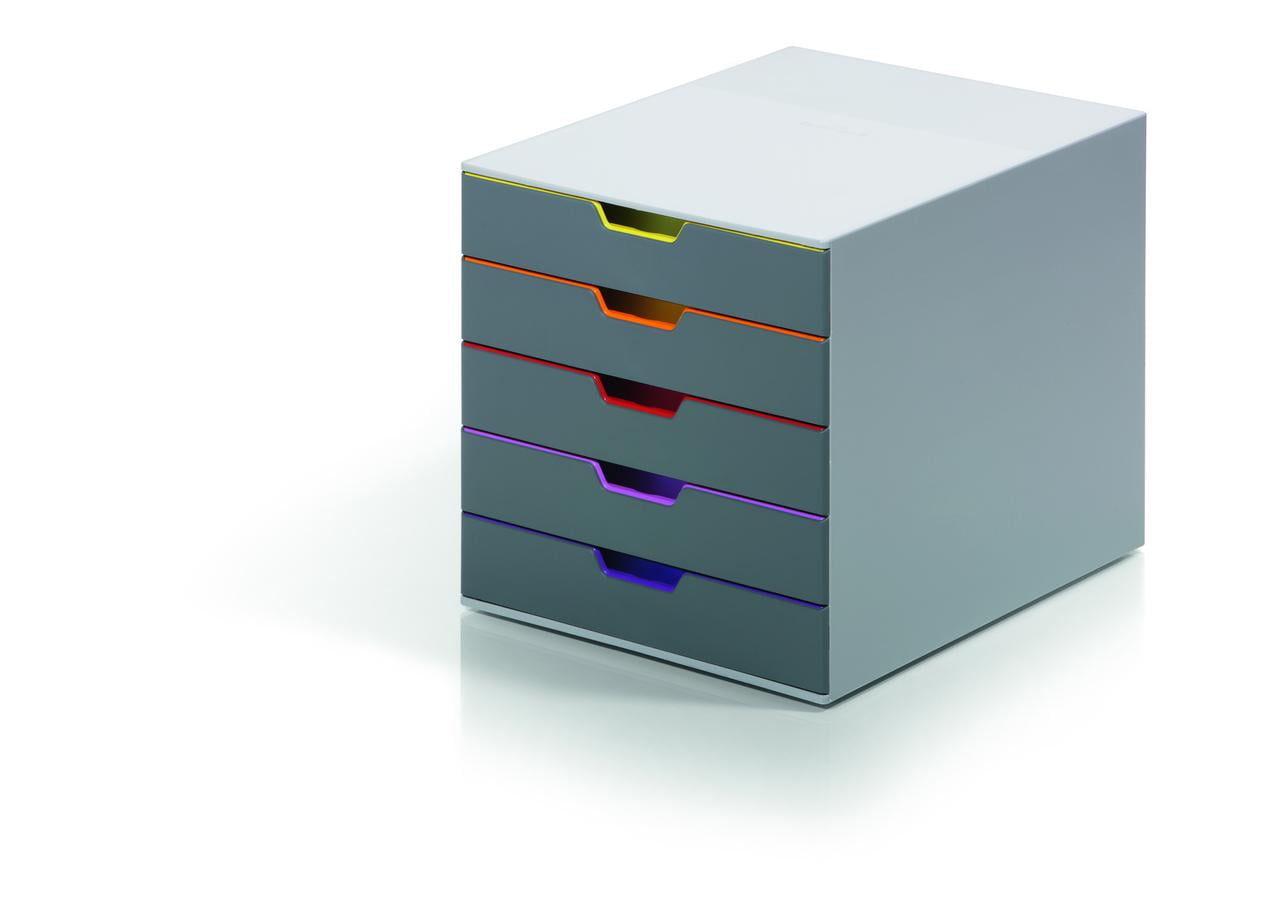 DURABLE Desktop Drawer Organizer (VARICOLOR 5 Compartments with