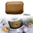 thumbnail image 4 of GUOOL Rectangular Air Fryer Parchment Paper Liners Liners Accessories fryer liners for 100pcs(22cmx14cm), 4 of 9