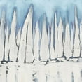 thumbnail image 3 of Meneely, Dan 12x12 Black Modern Framed Museum Art Print Titled - White Sailboat Crowd II, 3 of 5