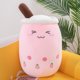 thumbnail image 1 of Peluche de 25 cm, pequeño juguete de peluche de té de burbujas de fresa rosa, mini animales de peluche de comida de té de leche suave y suave para bebés, niños, niños pequeños y adolescentes Rojo Verde, 1 of 5