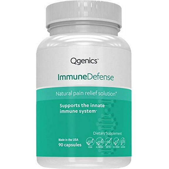 Immune Defense by Qgenics Beta Glucan 1,3D 1,6 Extra Strength Supplement 1,953mg | 90 Veg Caps | Non-GMO, Gluten-Free, 2X The Beta-Glucan | 3.4X Bioavailable to Boost Your Innate Immune System