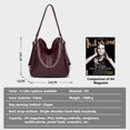 thumbnail image 4 of Arcticwind 3PCS Hobo Crossbody Bags Set for Women,Purses,Shoulder Handbags,3 in 1 Convertible Backpack for Ladies Shoulder Bags Satchel Bags,PU Leather,with Wallet Adjustable Straps for Ladies Tote, 4 of 5