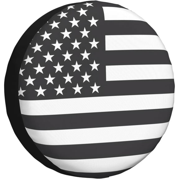 Spare Tire Cover American USA Flag Wheel Protectors for Rv Camper Trailer, Weatherproof Universal Wheel Cover Fit for SUV Travel Trailer Camper Truck 14 Inch