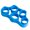 blue, variant on Silicone Finger Exerciser for Hand Exercise