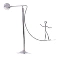 thumbnail image 2 of Swing Men Art Craft,Arte equilibrio física juguete mesa de escritorio niños ,física ciencia juguetes newtons cuna acero real,gadgets adornos antiestrés adultos magnético,péndulo juego, 2 of 6