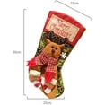 thumbnail image 4 of Christmas Stocking Decoration Christmas Socks Gift Bag Cartoon Cute Santa Claus Snowman Patterns Christmas Sock Gift Container Decor A, 4 of 5