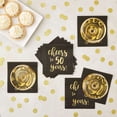 thumbnail image 2 of PRIME - 50 Pack Cheers To 50 Years Napkins For 50Th Birthday, 3-Ply, 5 X 5 In, 2 of 6