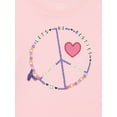 thumbnail image 2 of Wonder Nation Girls Embellished Tee with Long Sleeves, Sizes 4-18 & Plus, 2 of 3