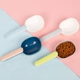 thumbnail image 1 of 2 cucharas medidoras para comida de mascotas con mango ergonómico con clip para bolsa para gatos, cachorros y perros pequeños, 1 taza medidora para 100g, 1 of 5