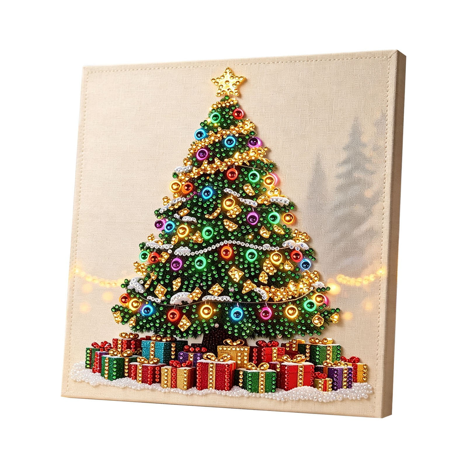 Christmas Pearl Diamond Art Kits DIY Pearl Beads Art Crafts Kit for Adults Beginner for Home Decor Wall Art Party Gift
